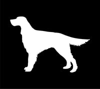 Irish Setter Vinyl Decal Car Window Laptop Red Setter Dog Silhouette Sticker