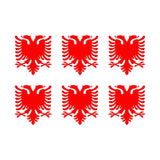 Albanian Eagle Vinyl Decal sticker car phone vinyl sticker Set of 6