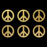 Small Peace Symbol Vinyl Decals set of 6 Peace Sign Stickers Sheet