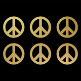 Small Peace Symbol Vinyl Decals set of 6 Peace Sign Stickers Sheet