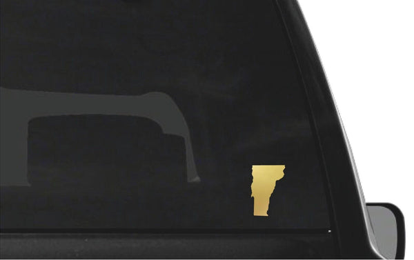 Vermont Shape Cute Letters Native Local - 5\" Vinyl Sticker - For Car Laptop I Pad Waterproof Decal