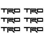 Small TRD Toyota logo 6 Small Vinyl Decals Car 2" 3" Toyota symbol Stickers