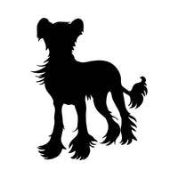 Chinese Crested Vinyl Decal Car Window Laptop Dog Breed Sticker