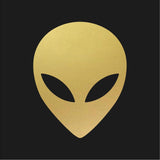 Alien Head Outline Vinyl Decal Car Window Laptop UFO Sticker