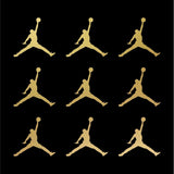 Air Michael Jordan Jumpman Logo vinyl decal MJ Die Cut Sticker Set of 9