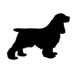 Cocker Spaniel Vinyl Decal Car Window Laptop Dog Silhouette Sticker