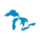 Michigan Great Lakes Outline Vinyl Decal Car Window Laptop WA Sticker