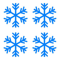 Small Snowflake Symbol Vinyl Decals set of 4 snowflakes Stickers Sheet