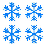 Small Snowflake Symbol Vinyl Decals set of 4 snowflakes Stickers Sheet