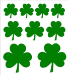 Shamrock Irish Clover Vinyl Decals Stickers Set