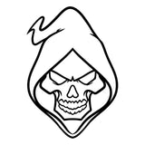 Grim Reaper Vinyl Decal Car laptop Window Mirror Sticker