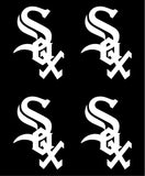 Chicago White Sox MLB symbol Vinyl Decal Car Window set of 4 small Stickers