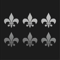 Fleur De Lis Vinyl Decal sticker car phone laptop vinyl stickers Set of 6