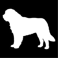 Saint Bernard Vinyl Decal Car Window Laptop Dog Silhouette Sticker