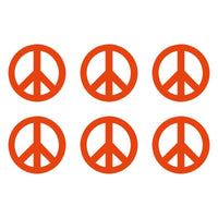 Small Peace Symbol Vinyl Decals set of 6 Peace Sign Stickers Sheet