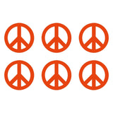 Small Peace Symbol Vinyl Decals set of 6 Peace Sign Stickers Sheet