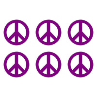 Small Peace Symbol Vinyl Decals set of 6 Peace Sign Stickers Sheet