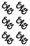 Set of 6 Electric Light Orchestra Band Logo Vinyl Decals Laptop phone Stickers