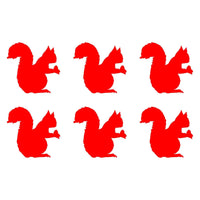 6 Small Squirrel  Vinyl decals phone case laptop car stickers