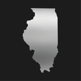 Illinois state Outline Vinyl Decal Car Window Laptop IL Sticker