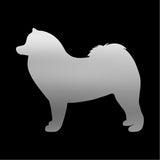 Samoyed Vinyl Decal Car Window Laptop Dog Breed Silhouette Sticker