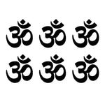 Set of 6 Ohm symbol vinyl decals phone laptop car