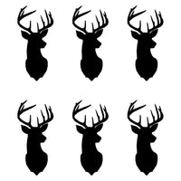 6 Small Deer Vinyl decals phone case laptop car stickers