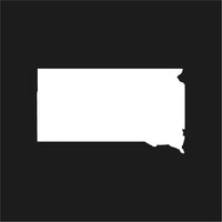 South Dakota Outline Vinyl Decal Car Window Laptop SD Sticker