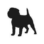 Brussels Griffon Vinyl Decal Car Window Laptop Dog Breed Silhouette Sticker