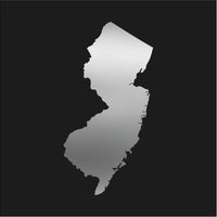 New Jersey state Outline Vinyl Decal Car Window Laptop IL Sticker