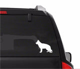 German Shepherd Vinyl Decal Car Window Laptop Dog Silhouette Sticker