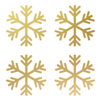 Small Snowflake Symbol Vinyl Decals set of 4 snowflakes Stickers Sheet