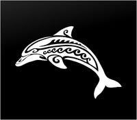 Tribal Dolphin Vinyl Decal Car Window Laptop Mirror Sticker