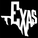 Texas State Outline Vinyl Decal Car Window Laptop Sticker