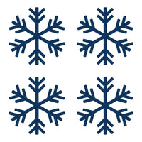 Small Snowflake Symbol Vinyl Decals set of 4 snowflakes Stickers Sheet