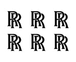 Rolls Royce Logo Vinyl Decals Phone Laptop Dash Small 1.5" Stickers Set of 6