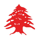 Cedar Tree Symbol Vinyl Decal Car Window Laptop Tree Sticker