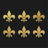 Fleur De Lis Vinyl Decal sticker car phone laptop vinyl stickers Set of 6