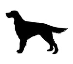 Irish Setter Vinyl Decal Car Window Laptop Red Setter Dog Silhouette Sticker