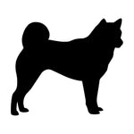 Shiba Inu Decal Car Window Laptop phone Dog Breed Silhouette Sticker