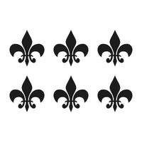 Fleur De Lis Vinyl Decal sticker car phone laptop vinyl stickers Set of 6