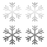 Small Snowflake Symbol Vinyl Decals set of 4 snowflakes Stickers Sheet