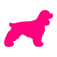 English Cocker Spaniel Decal Car Window Laptop Dog Silhouette Sticker