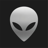 Alien Head Outline Vinyl Decal Car Window Laptop UFO Sticker