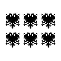 Albanian Eagle Vinyl Decal sticker car phone vinyl sticker Set of 6