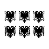 Albanian Eagle Vinyl Decal sticker car phone vinyl sticker Set of 6