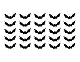 Bat Symbol Vinyl Decals Small 1.5" Stickers Sheet