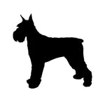 Schnauzer Vinyl Decal Car Window Laptop Standard Schnauzer Silhouette Sticker