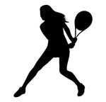 Lady Tennis player Vinyl Decal Woman Tennis Player Car Window Laptop Sticker