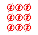 Flash Symbol Vinyl Decals Phone Laptop Helmet Small 1.5" Stickers